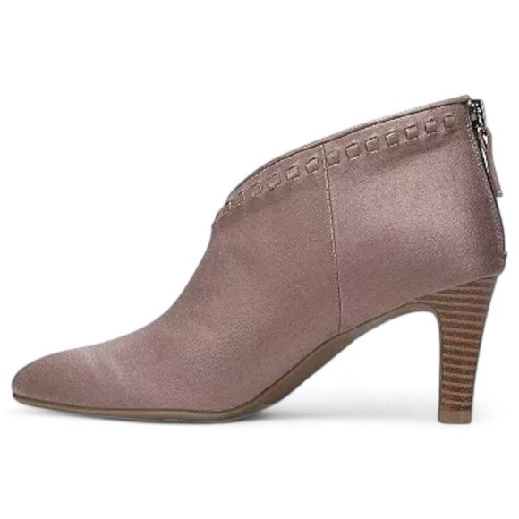 LifeStride Womens Faux Suede Zipper Ankle Boots - Picture 4 of 5